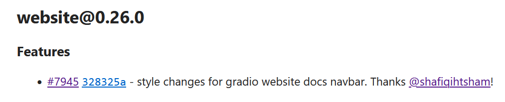 Changelog